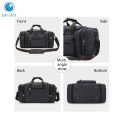 Vintage Expansion design Travel Bag Large Travel Duffel duffle bags with shoes compartment (Black)